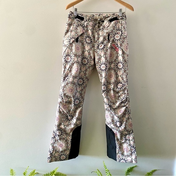 Odd Molly Love Alanche Snowboarding Ski Snow Pants Pink Black Size 1 / Small - Picture 1 of 11